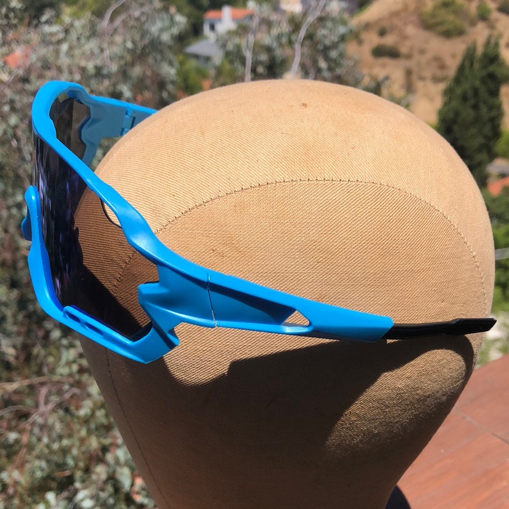 Blue Sports Sunglasses - Picture 2 of 8